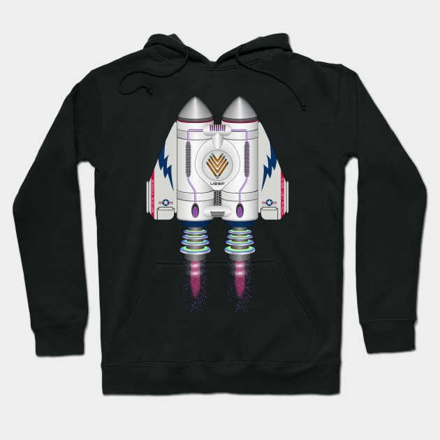 Space Force Jet Pack Hoodie by SunGraphicsLab